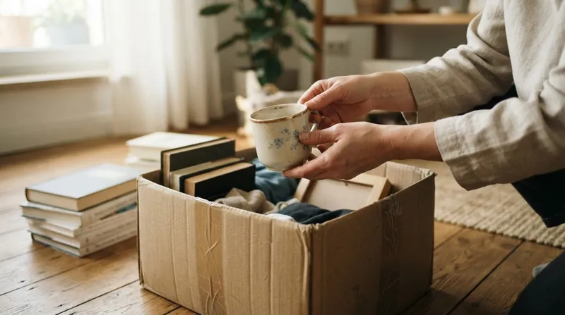 Illustration: Hands-on decluttering methods inadvertently maximize the brain's hardwired resistance to loss.