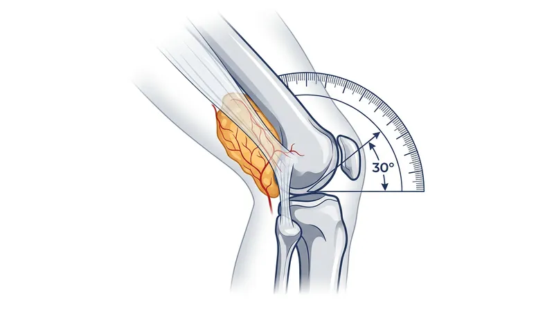 Instead of a bursa sac, the IT band compresses a highly innervated fat pad against the bone at 30 degrees of flexion.
