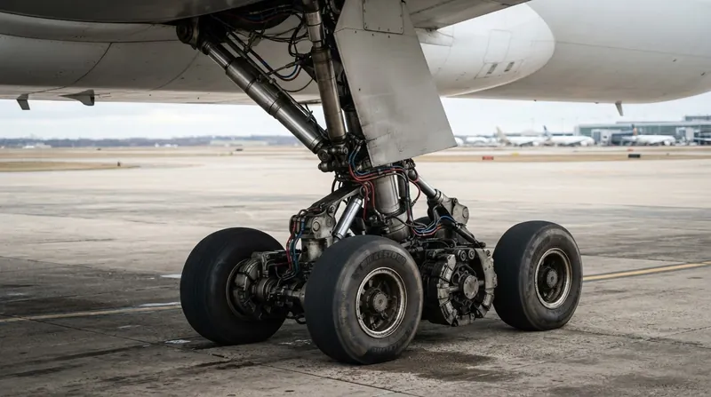 Illustration: Landing gear must absorb massive kinetic energy, which scales directly with the aircraft's weight.