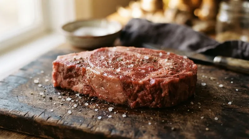 Illustration: At the 15-minute mark, the salt has drawn maximum moisture to the surface, creating a wet layer that prevents browning.