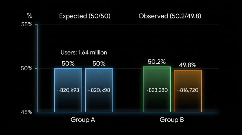 A seemingly trivial 0.2 percent deviation represents a massive statistical anomaly at scale.