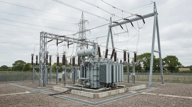 Illustration: Standard step-down transformers are highly vulnerable to dielectric breakdown during an E1 pulse.