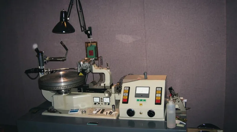 The Neumann VMS-70 lathe uses an analog computer to dynamically adjust groove spacing during loud passages.