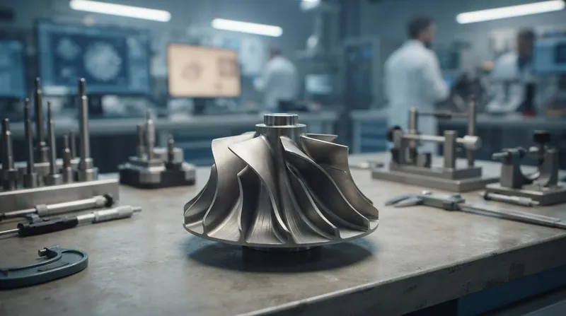 Illustration: Turbopump impellers can be shattered by the shockwaves generated when vapor bubbles collapse during cavitation.