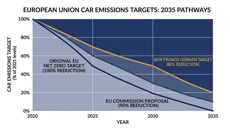 The proposed agreement would reduce the mandatory emissions cut for new cars to 80 percent.