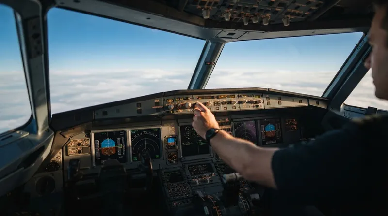 A close-up view of a digital aircraft altimeter displaying the standard pressure setting of 1013 hPa.