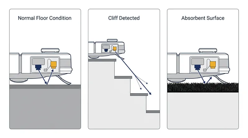 To an infrared detector, a highly absorptive black rug is optically indistinguishable from a physical staircase.