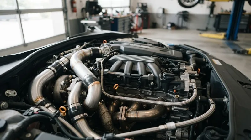 Illustration: Modern engines use dedicated heat exchangers to cool the recirculated exhaust gas, increasing its density before it enters the cylinder.