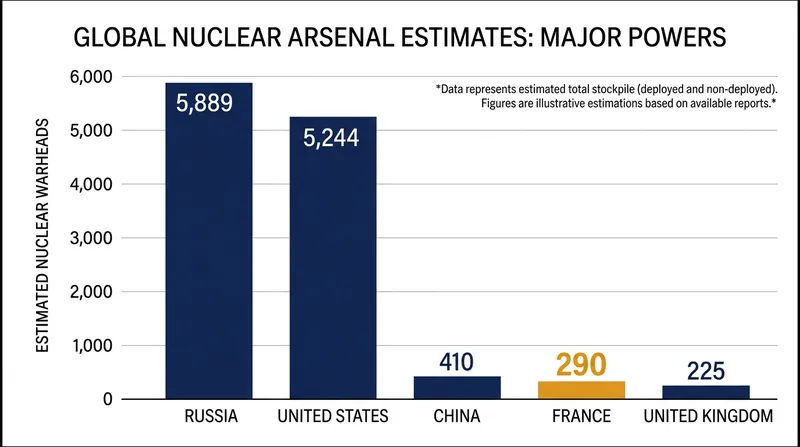 France maintains the world's fourth-largest nuclear arsenal, spending approximately €5.6 billion annually on its deterrent.