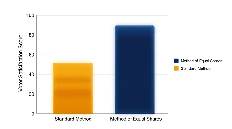 Simulations on real-world voting data demonstrate that proportional algorithms increase the number of voters who see their projects funded.