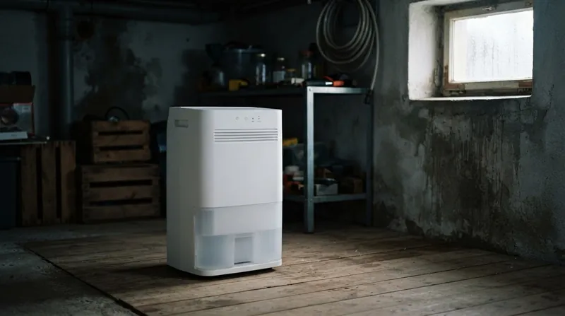 Illustration: Without a heavy compressor motor, desiccant dehumidifiers typically weigh half as much as their refrigerant-based counterparts.