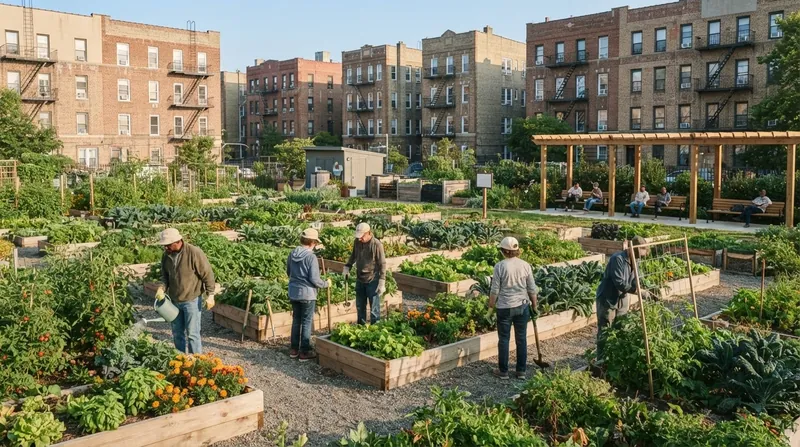Illustration: Transforming vacant lots into community hubs is a hallmark of mobilizing physical neighborhood assets.