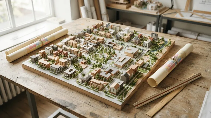 Illustration: By securing public land upfront, municipalities can design functional streetscapes and utility corridors before construction begins.
