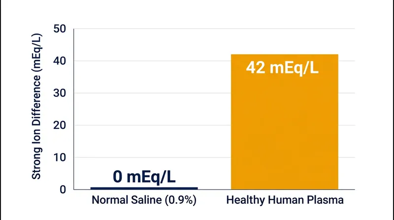 Infusing normal saline rapidly collapses the plasma's natural electrical gap.