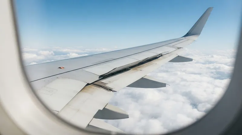 Illustration: Because swept wings generate less lift at low speeds, they require extensive high-lift devices like slats and flaps for takeoff and landing.