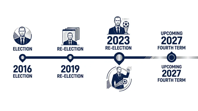 Čeferin's presidency will extend to 2031 if he completes the upcoming fourth term.