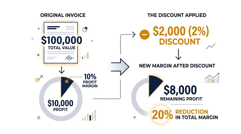Suppliers willingly sacrifice a significant portion of their profit margin to accelerate cash collections.