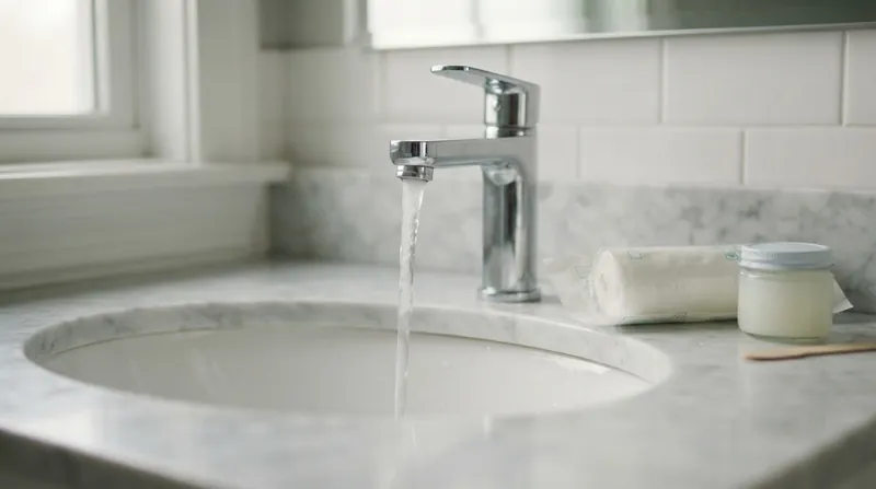 Illustration: Clinical guidelines now recommend irrigating minor cuts with plain tap water rather than chemical antiseptics.