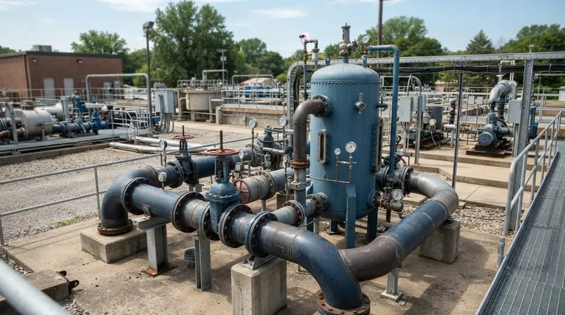 Illustration: When valve closure times cannot be extended, physical surge vessels are required to absorb the kinetic energy.