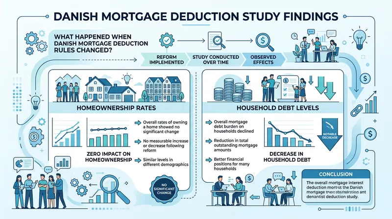 A major reduction in Denmark's mortgage deduction did not lower homeownership rates; it simply caused buyers to take on less debt.