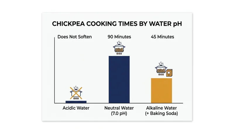 Adjusting the pH of the cooking liquid dramatically alters the time required to break down hemicellulose.
