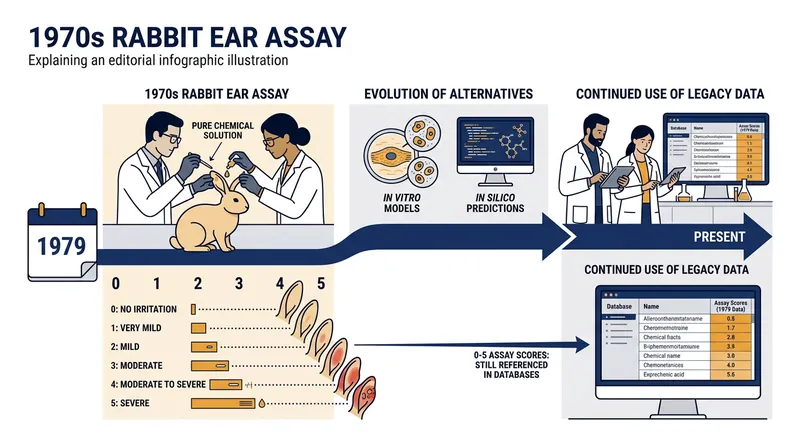 The zero-to-five comedogenic scale was developed by observing how rabbit tissue reacted to pure, undiluted chemicals.