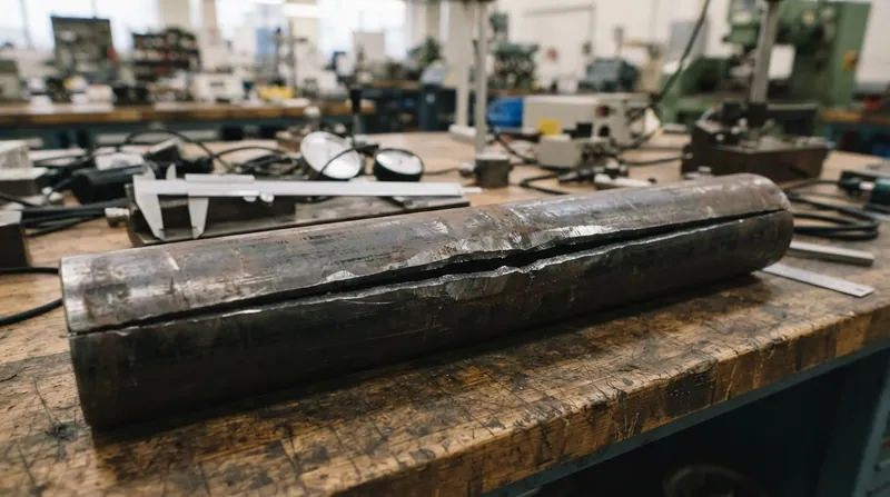 Illustration: When a pipe's internal pressure exceeds the material's yield strength, the resulting failure always manifests as a lengthwise tear.