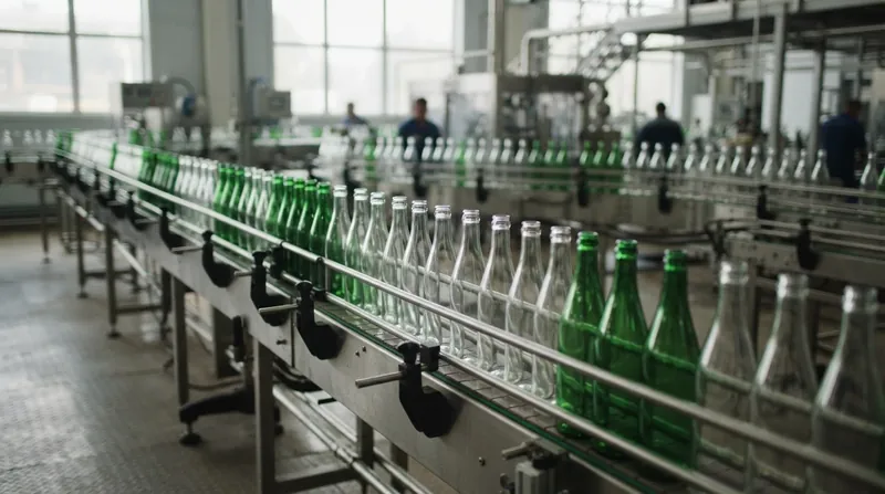 Illustration: The exceptional density of glass multiplies the diesel fuel required at every stage of the supply chain.