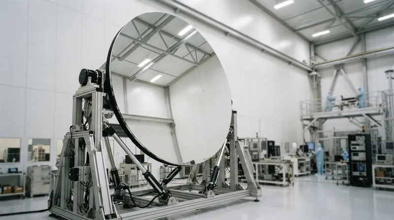 Illustration: A 2.4-meter primary mirror represents the maximum monolithic size that fits inside standard heavy-lift rocket fairings.