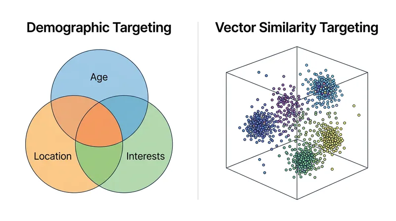 Vector-based targeting routinely discovers high-converting audiences that share no obvious demographic traits with the original seed list.