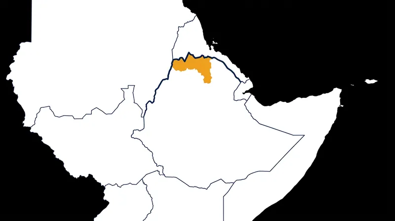 The contested border zones adjacent to the Tigray region remain heavily militarized following the 2020-2022 conflict.