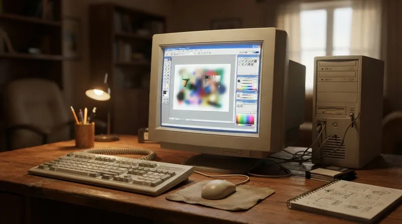 Illustration: Early internet users relied on basic software like MS Paint to overlay the pre-installed font onto photographs.