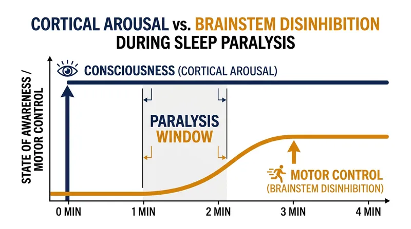 The paralysis window is defined by the mechanical delay required to clear inhibitory neurotransmitters from the synaptic cleft.