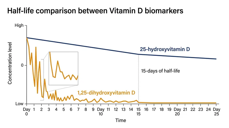 The active hormone fluctuates rapidly and degrades in hours, making it an unreliable marker for long-term nutritional status.