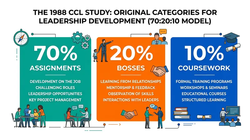 The original study coded executive experiences into three broad categories that were later rounded into the famous ratio.