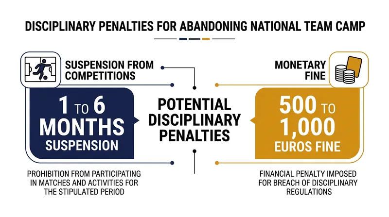 Potential sanctions under the Portuguese Football Federation's disciplinary regulations.