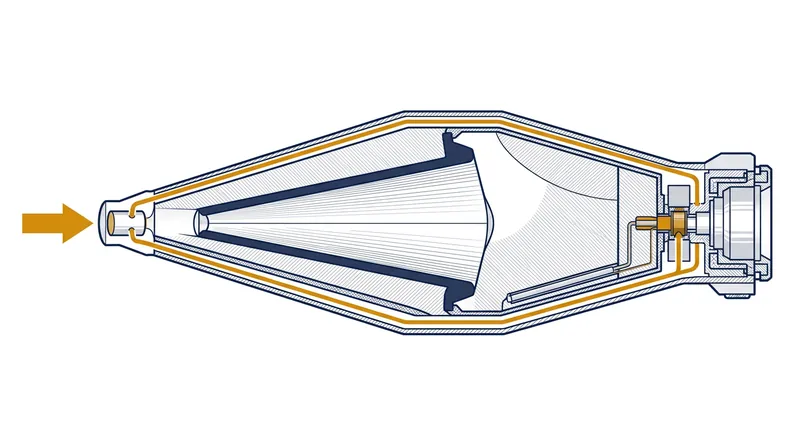 The PG-7V warhead relies on two nested conductive cones to carry the firing pulse from the tip to the detonator.