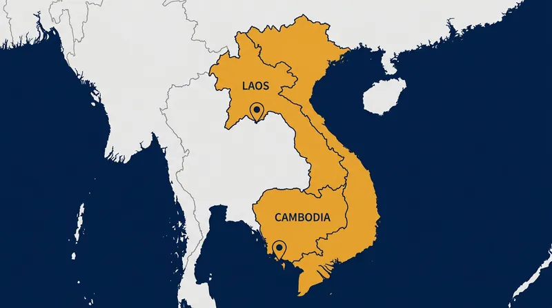 China's military access in Laos and Cambodia places strategic pressure on neighboring Vietnam.