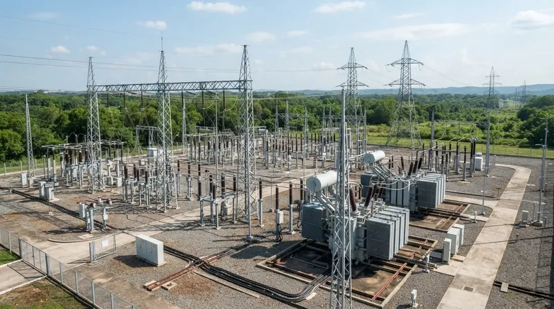Illustration: Converter stations like the one at Ibiúna rely on massive filter banks to clean the inverted power before it enters the grid.