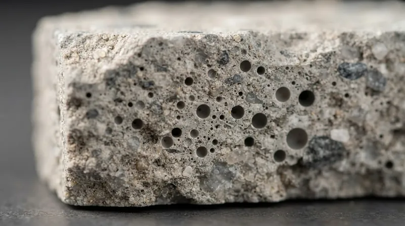 Illustration: Entrained air bubbles are perfectly spherical and typically range from 10 to 300 micrometers in diameter.