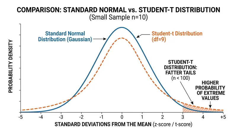 In small samples, the Diebold-Mariano test requires finite-sample corrections to prevent over-rejecting the null hypothesis.