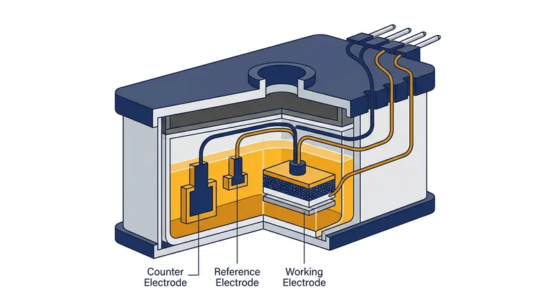 Electrochemical sensors generate an electrical current when carbon monoxide reacts with the internal electrolyte.