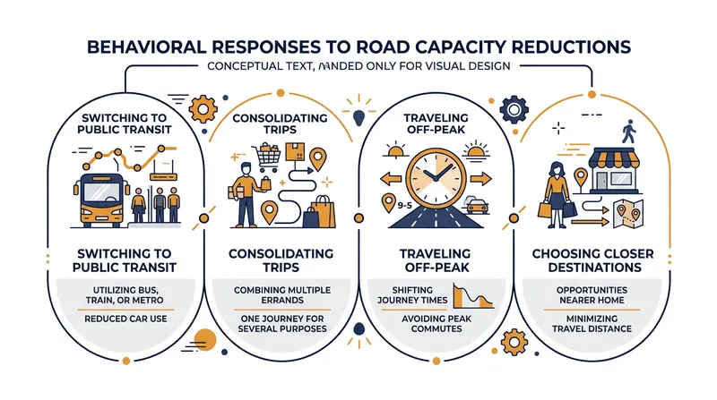 Drivers utilize a wide menu of behavioral changes to avoid the friction of reduced road capacity.