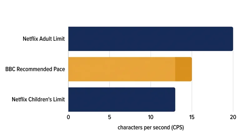 Streaming platforms and broadcasters enforce strict speed limits to prevent cognitive overload.