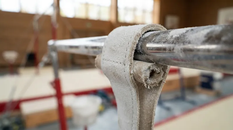 Illustration: The small cylindrical dowel creates a physical detent, folding the leather sharply over the curve of the steel bar.
