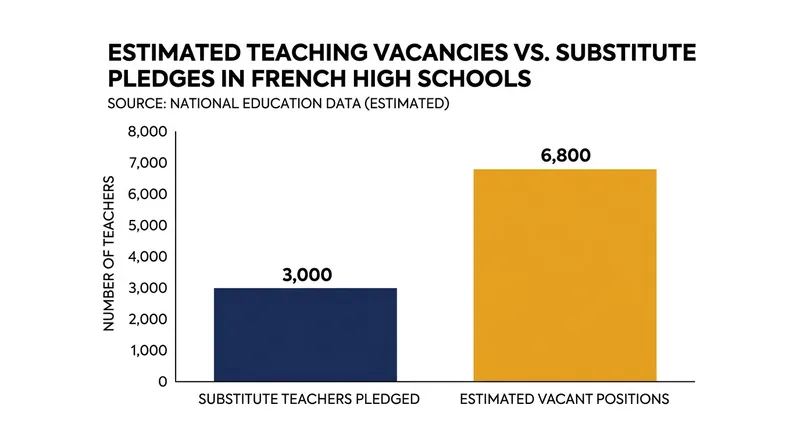 The government has pledged 3,000 substitute contracts to address the immediate classroom vacancies.