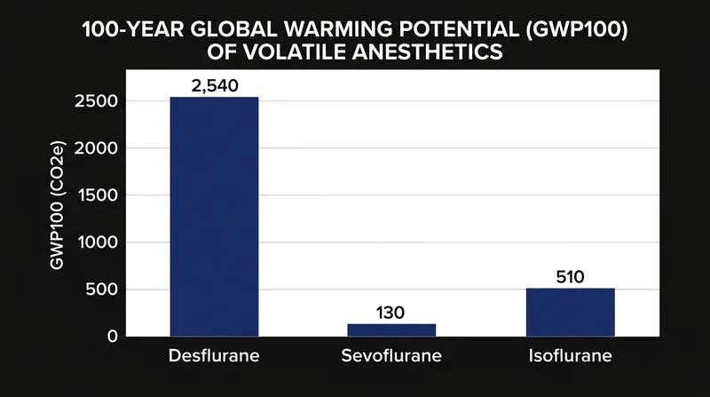 The massive environmental impact of desflurane is driving hospitals to decommission their heated vaporizers.