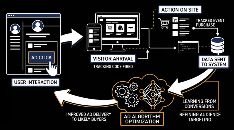 Optimizing for sales requires a closed feedback loop to train the algorithm on actual purchase intent.