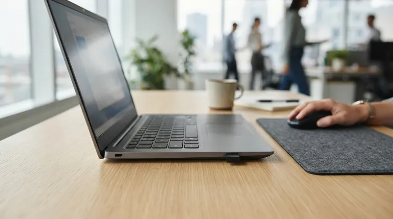 Illustration: Connecting an unauthorized USB device creates a permanent registry record on a managed corporate machine.