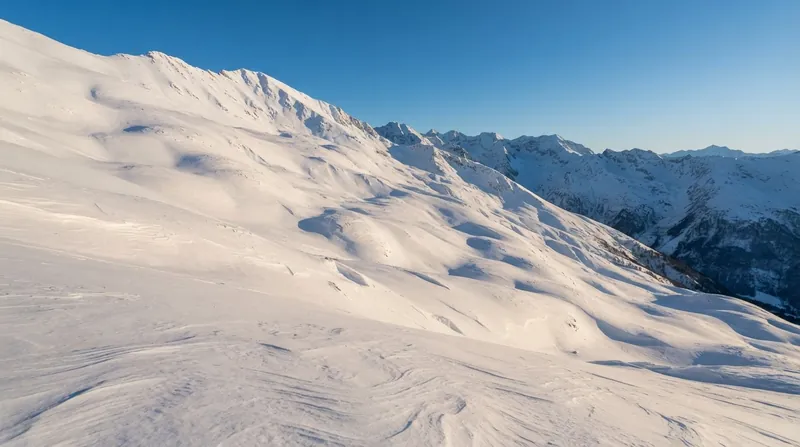 Illustration: A slab avalanche requires a cohesive upper layer of snow resting on a fragile weak layer.